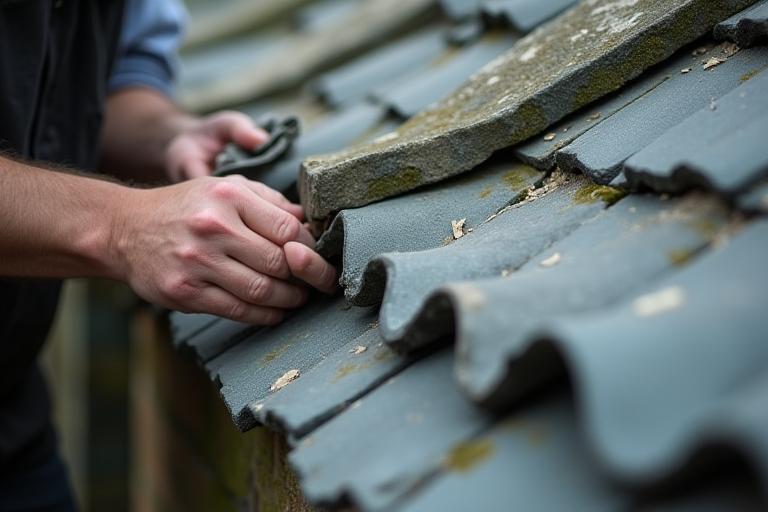 Finishing touches on ridge stone