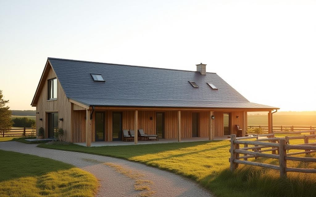Barn conversion insulated slate roof